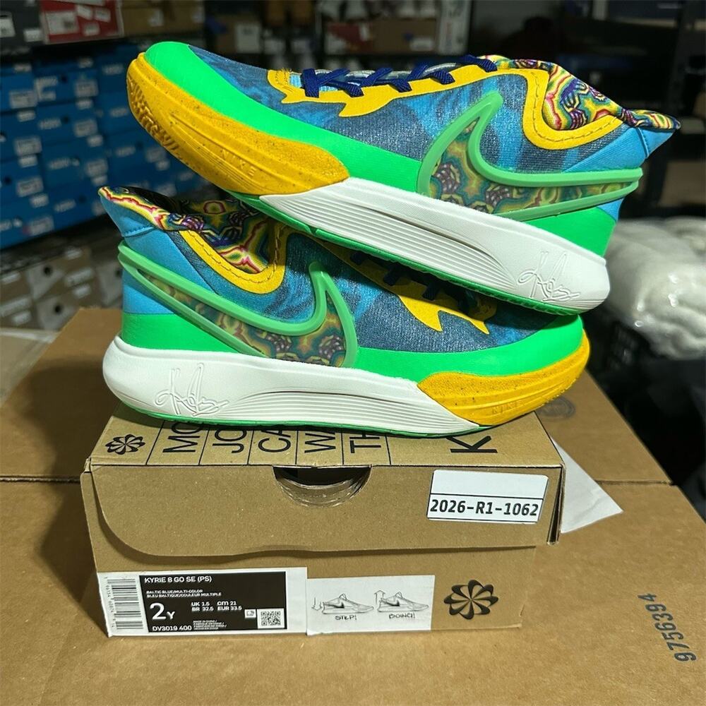 Nike Kyrie 8 GO SE PS 'Baltic Blue' DV3019-400 Basketball Sneakers | Youth 2Y